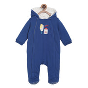 Girls Navy Sleepsuit