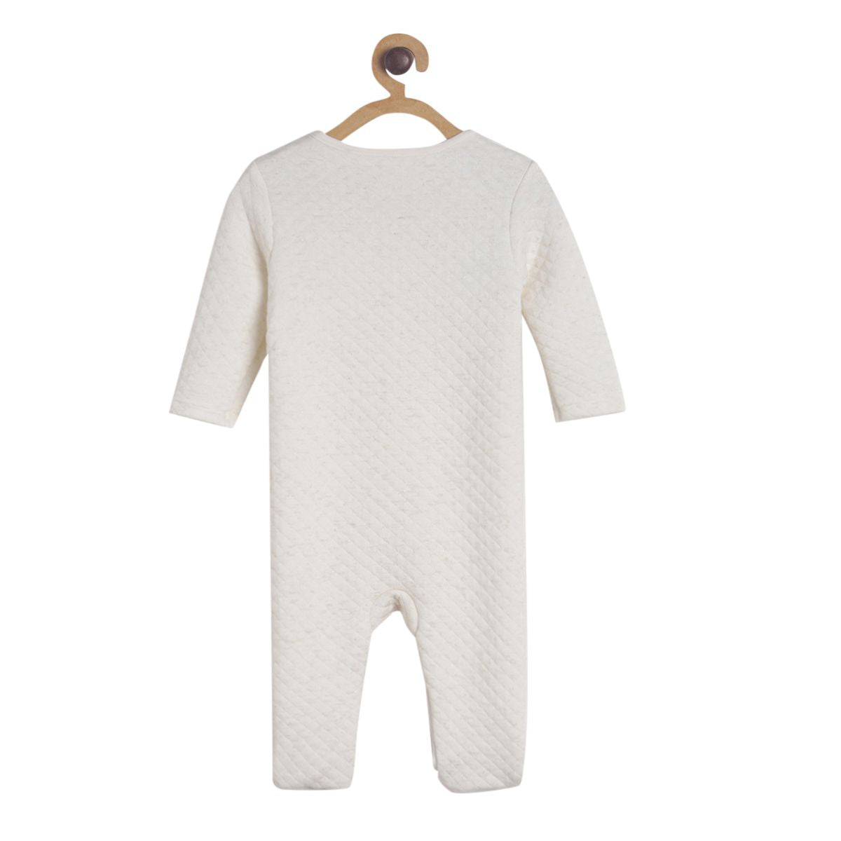 Pack of 1 quilted sleepsuit - grey marl for New Born