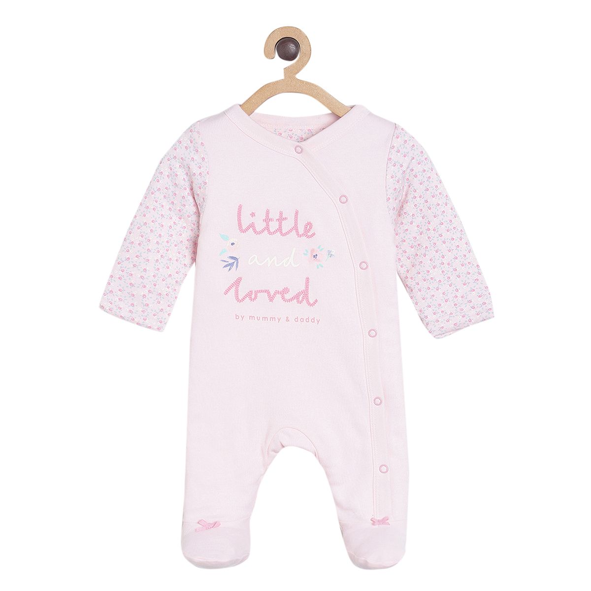 Girls Pink Sleepsuit