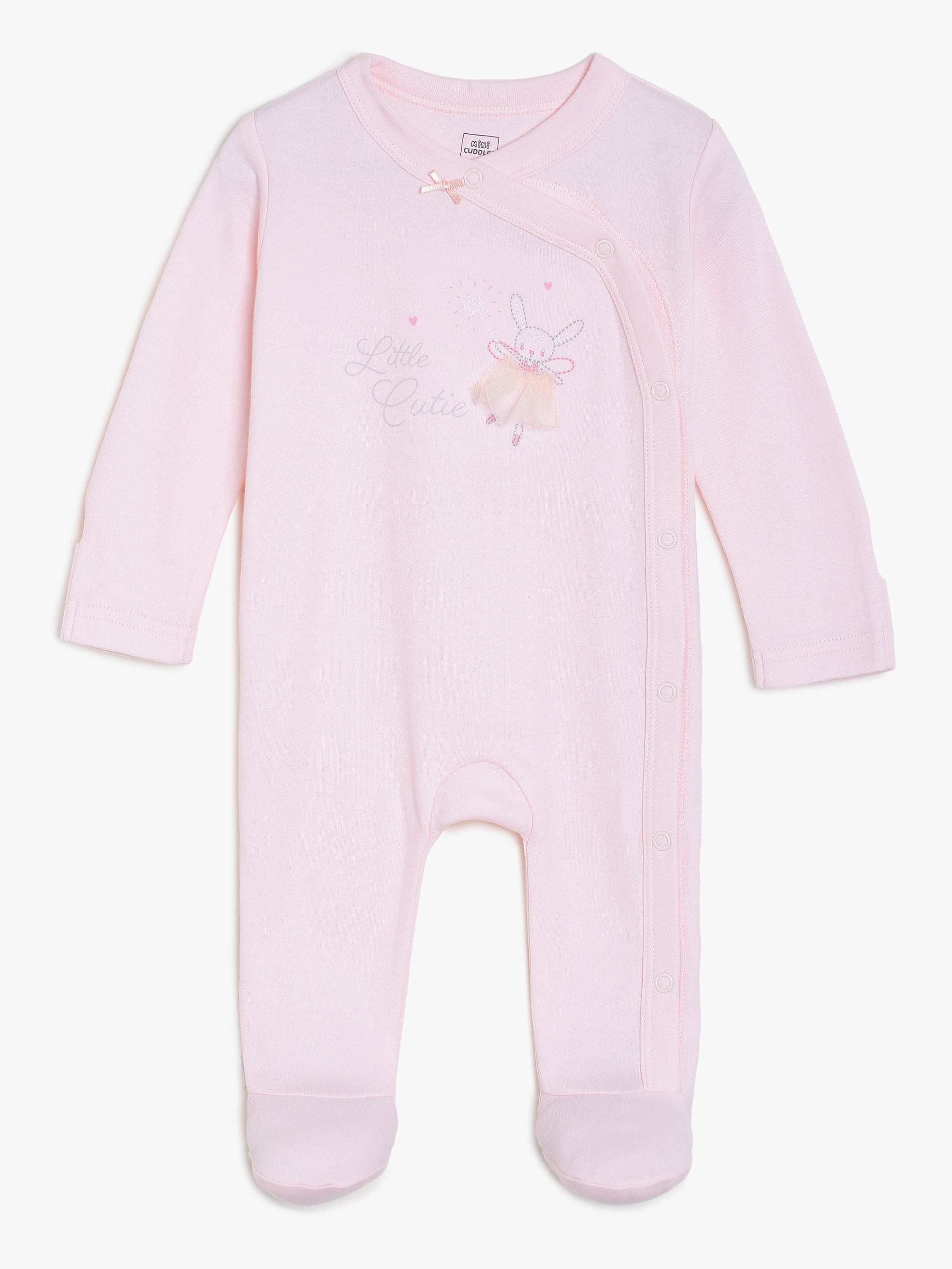 Girls Pink Sleepsuit