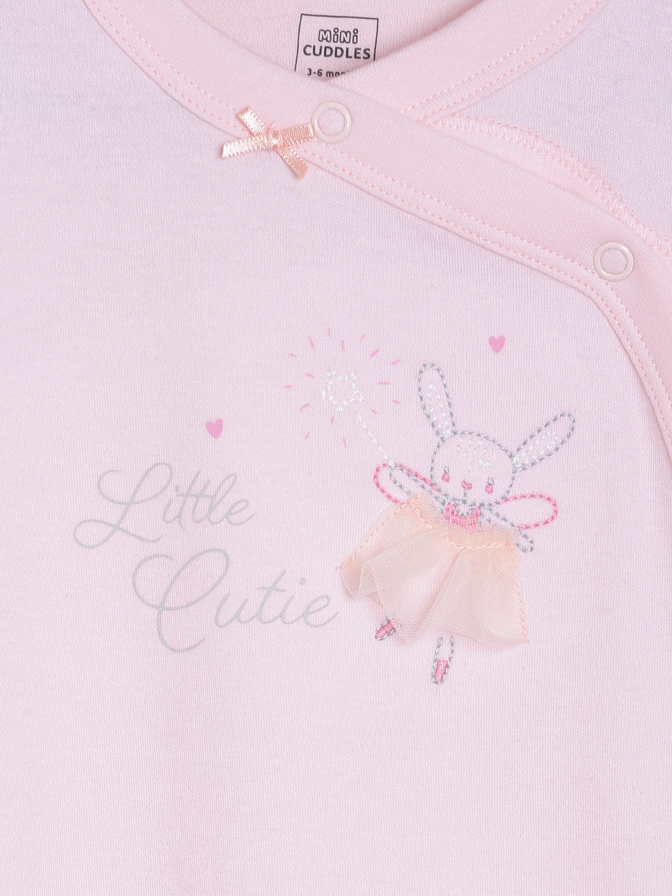 Girls Pink Sleepsuit