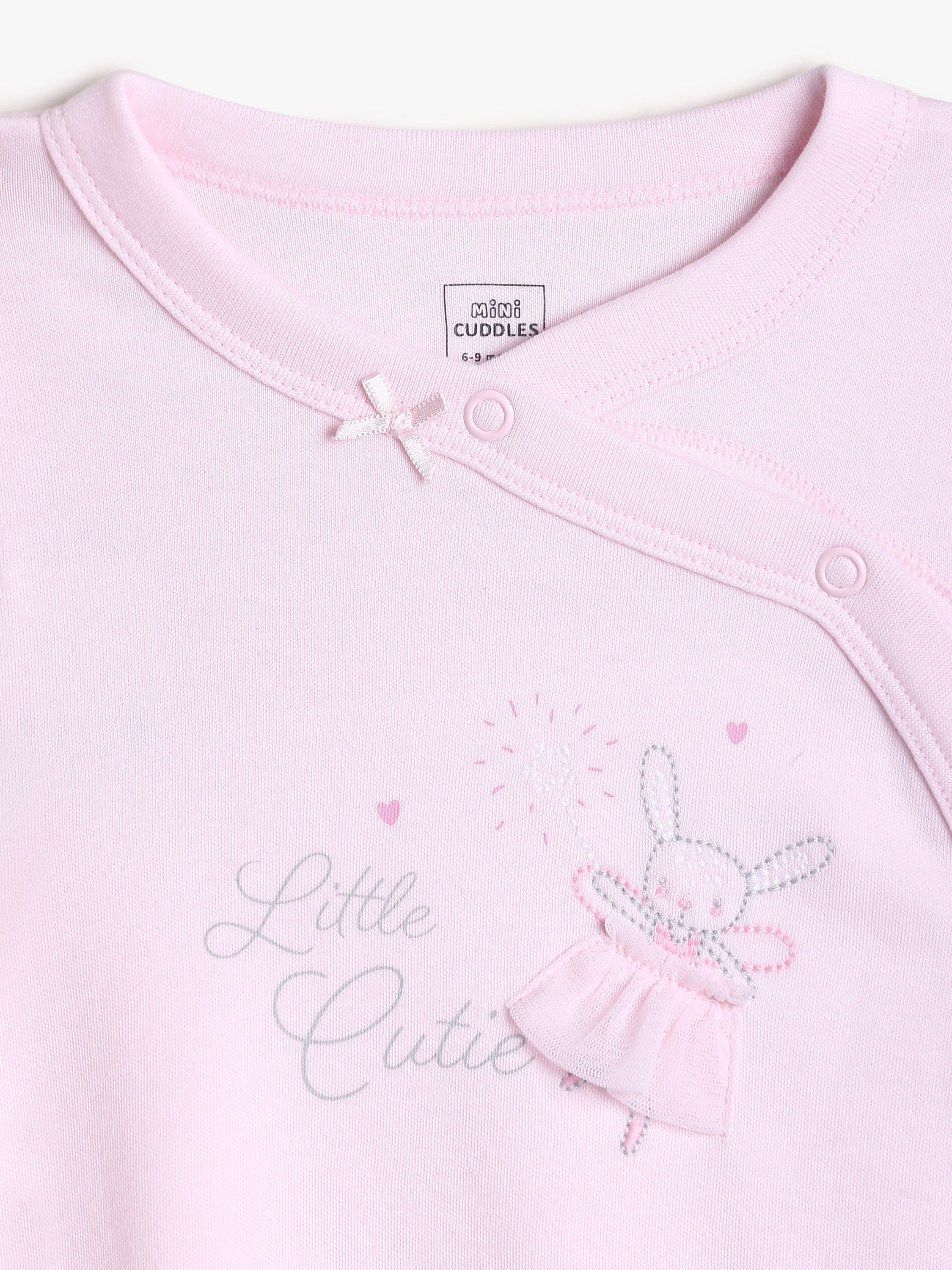 Girls Pink Sleepsuit