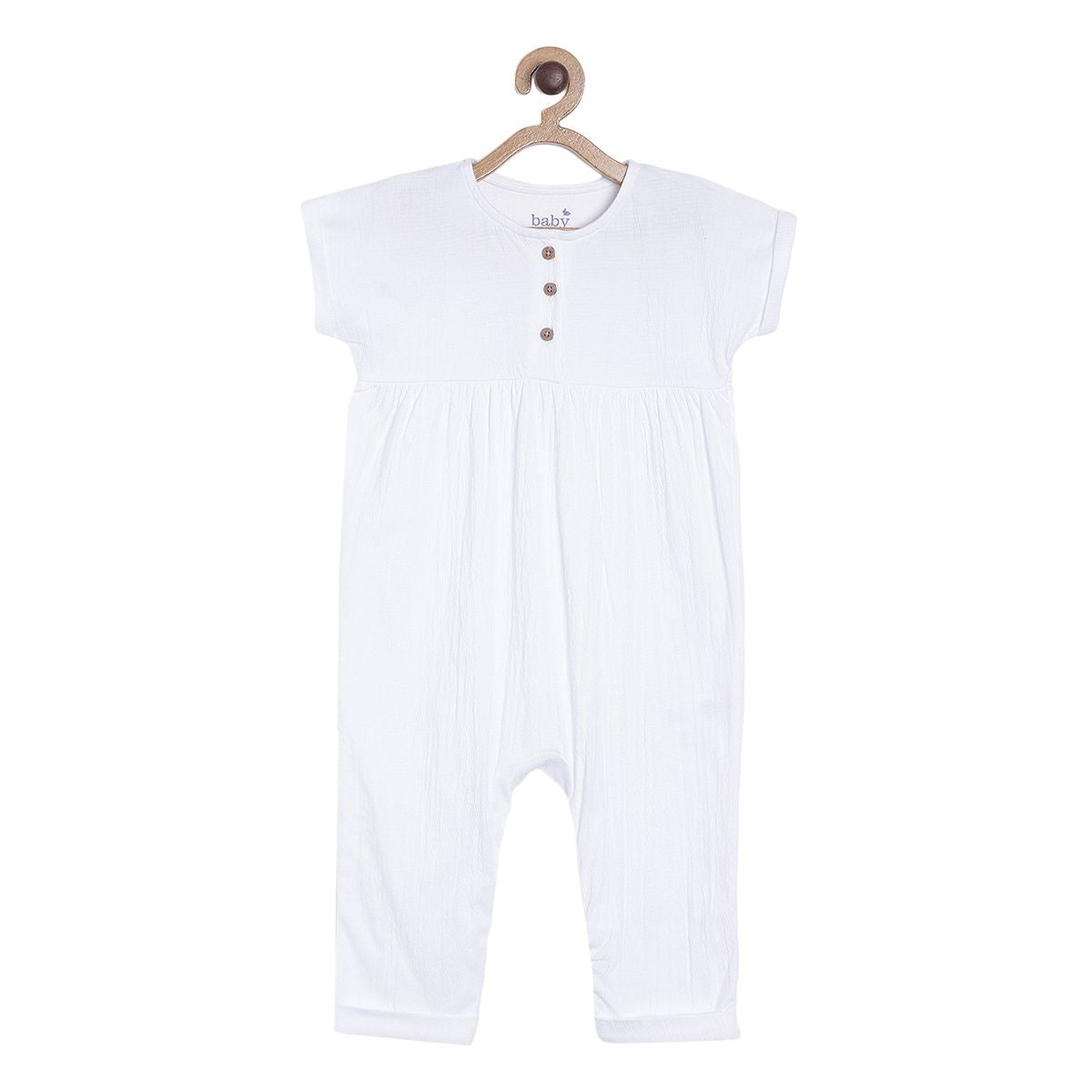 Pack of 1 romper - white for New Born
