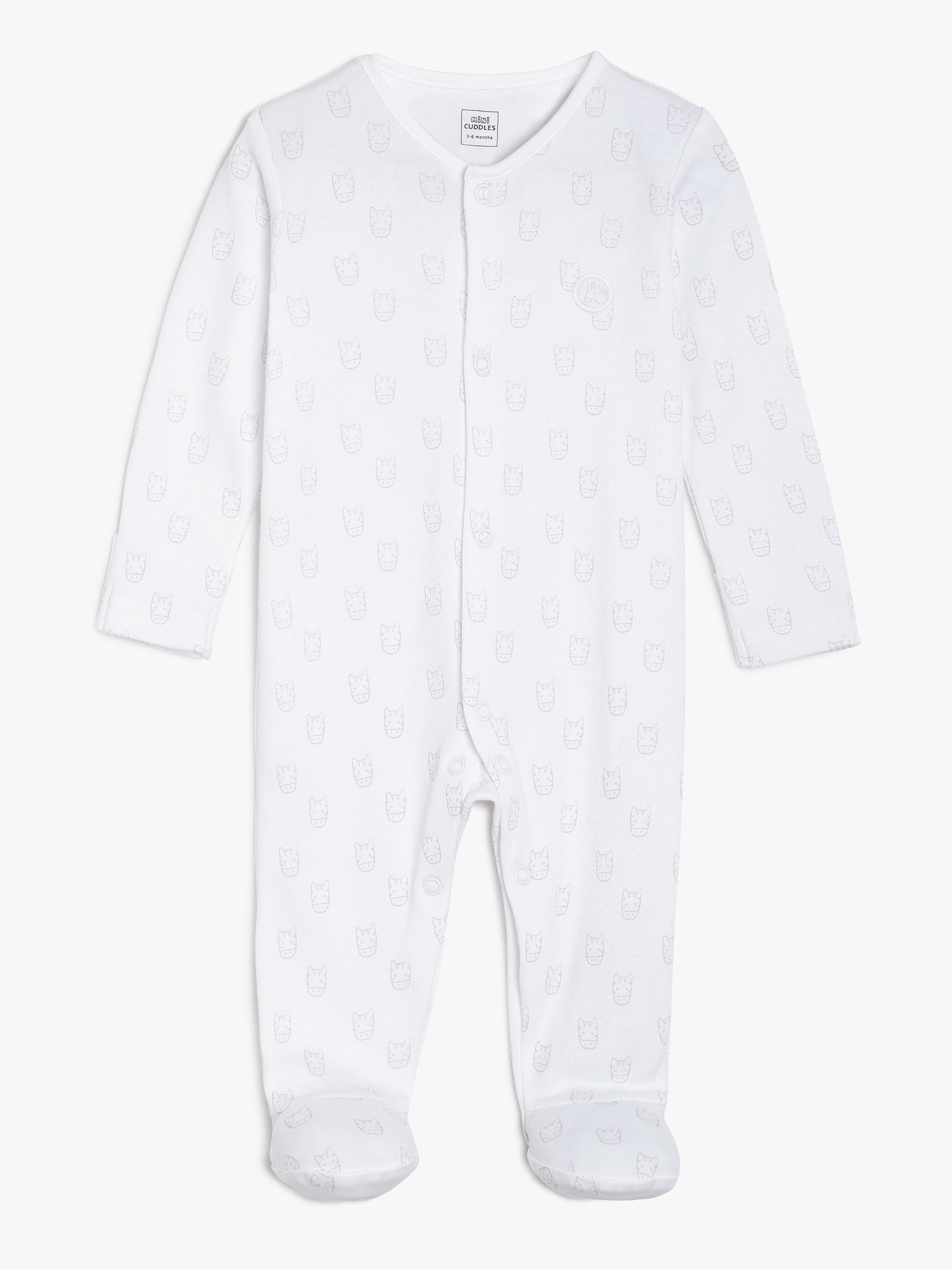 Unisex White 5 Piece Gift Set with Sleepsuit, Wrap Top, Mittens and Cap