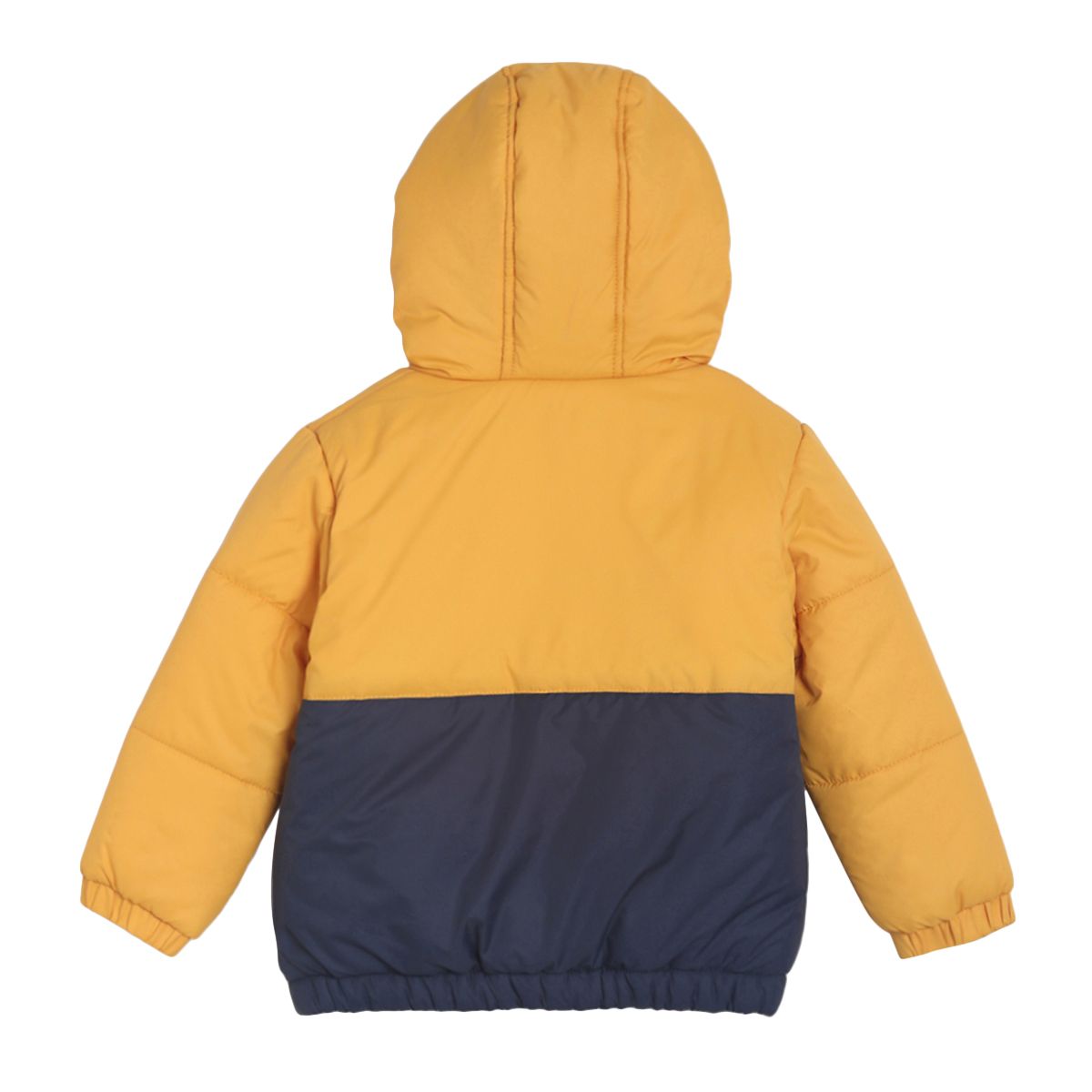 Pack of 1 woven jacket - golden yellow & navy blue for 3-6 Months