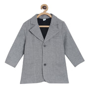 Pack of 1 woven long coat - grey for 3-6 Months