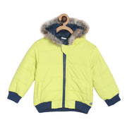 Pack of 1 woven jacket - neon green for 3-6 Months