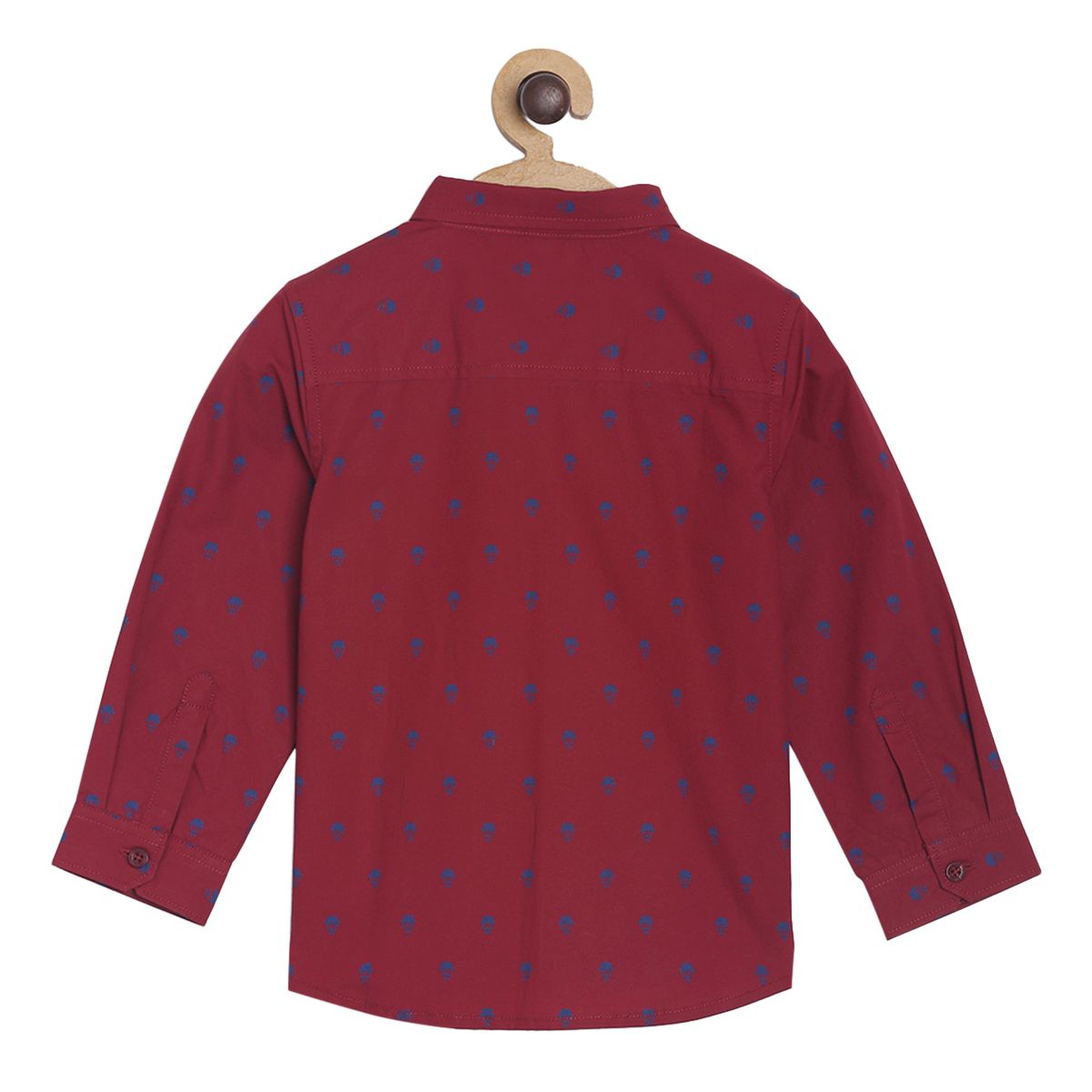 Pack of 1 woven shirt - maroon for 3-6 Months