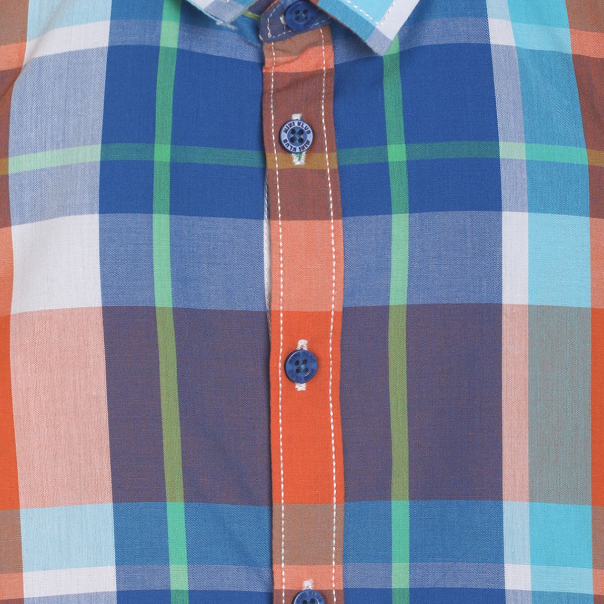 Pack of 1 woven shirt - blue & red for 3-6 Months