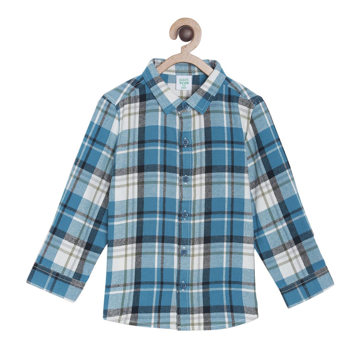 Pack of 1 woven shirt - midnightblue & white for 3-6 Months