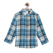 Pack of 1 woven shirt - midnightblue & white for 3-6 Months