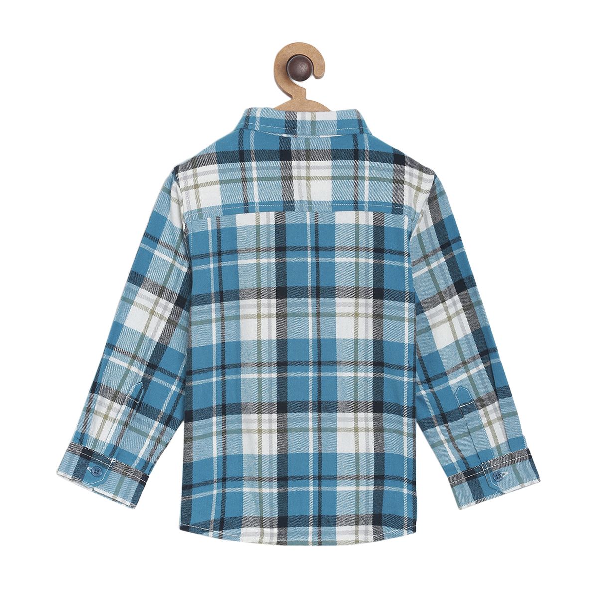Pack of 1 woven shirt - midnightblue & white for 3-6 Months
