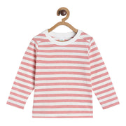 Pack of 1 t-shirt - white & lavender for 3-6 Months