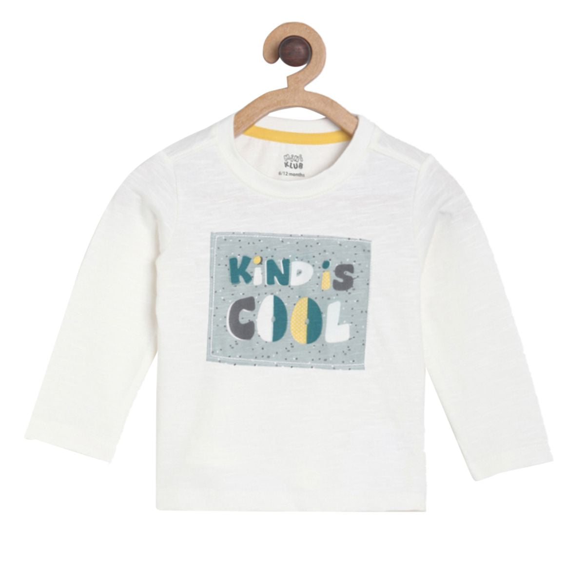 Pack of 1 knit tee - off white for 3-6 Months