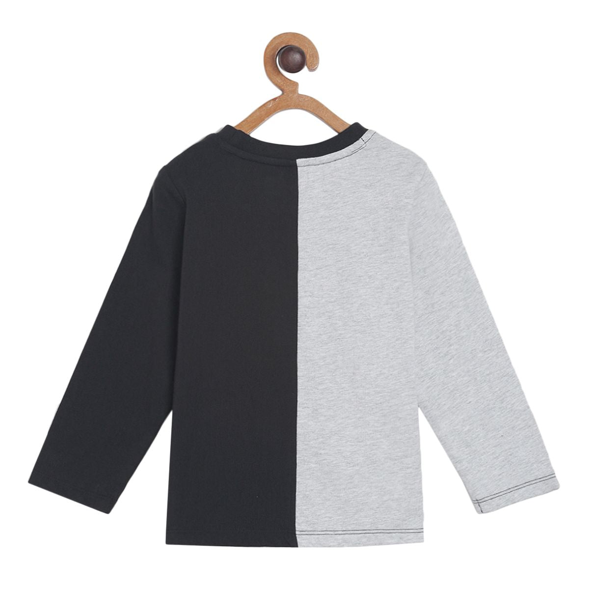 Pack of 1 knit tee - light green & black for 3-6 Months