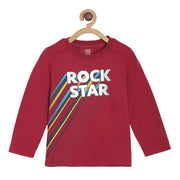 Pack of 1 knit tee - red for 3-6 Months