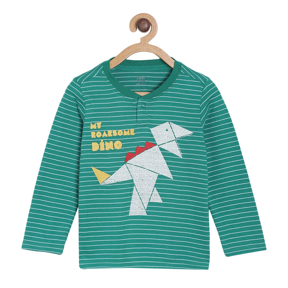 Pack of 1 henlay tee - green for 3-6 Months