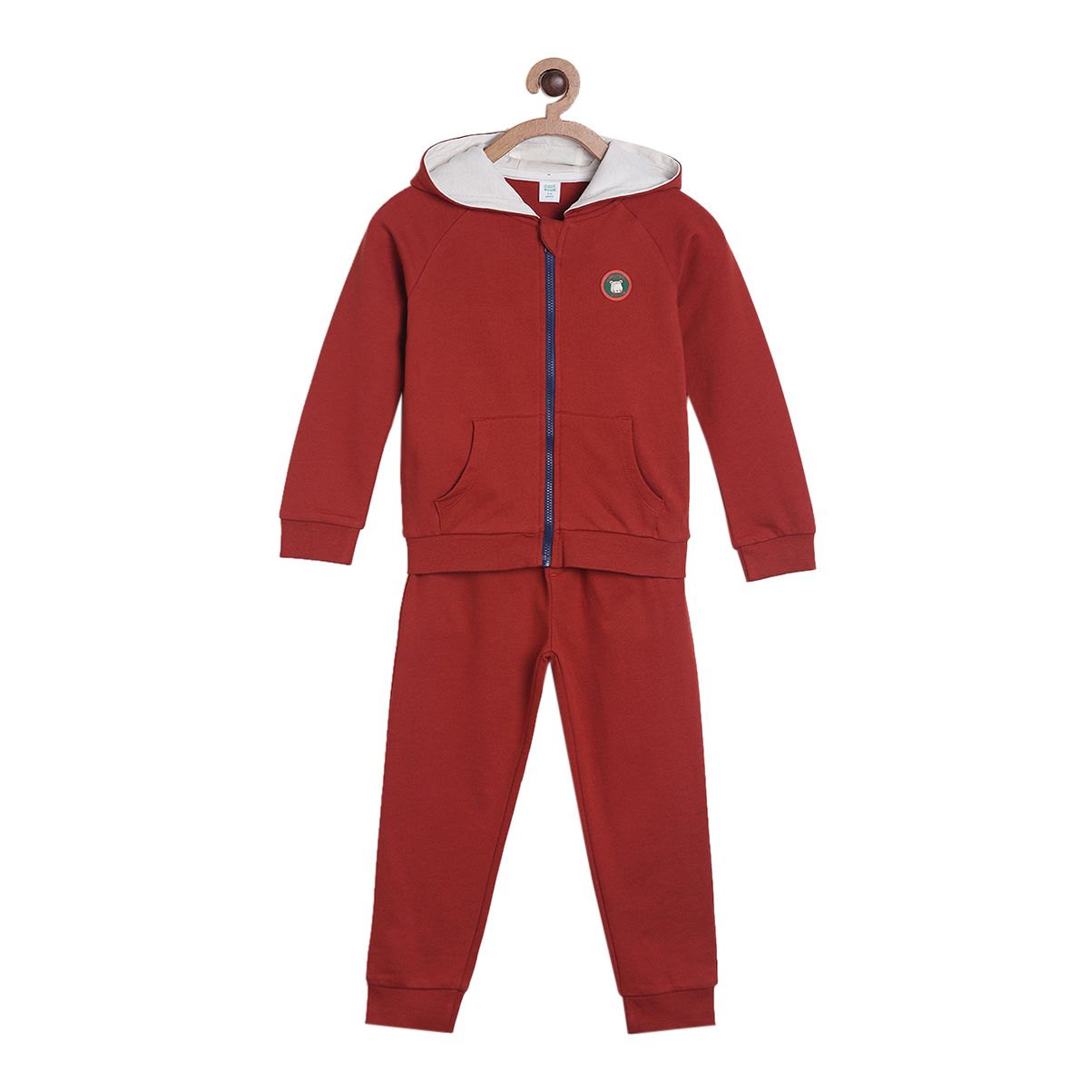 Pack of 2 jacket & jogger set - maroon for 6-12 Months