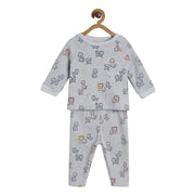 Pack of 2 sweat shirt and bottom set - grey marl for 3-6 Months