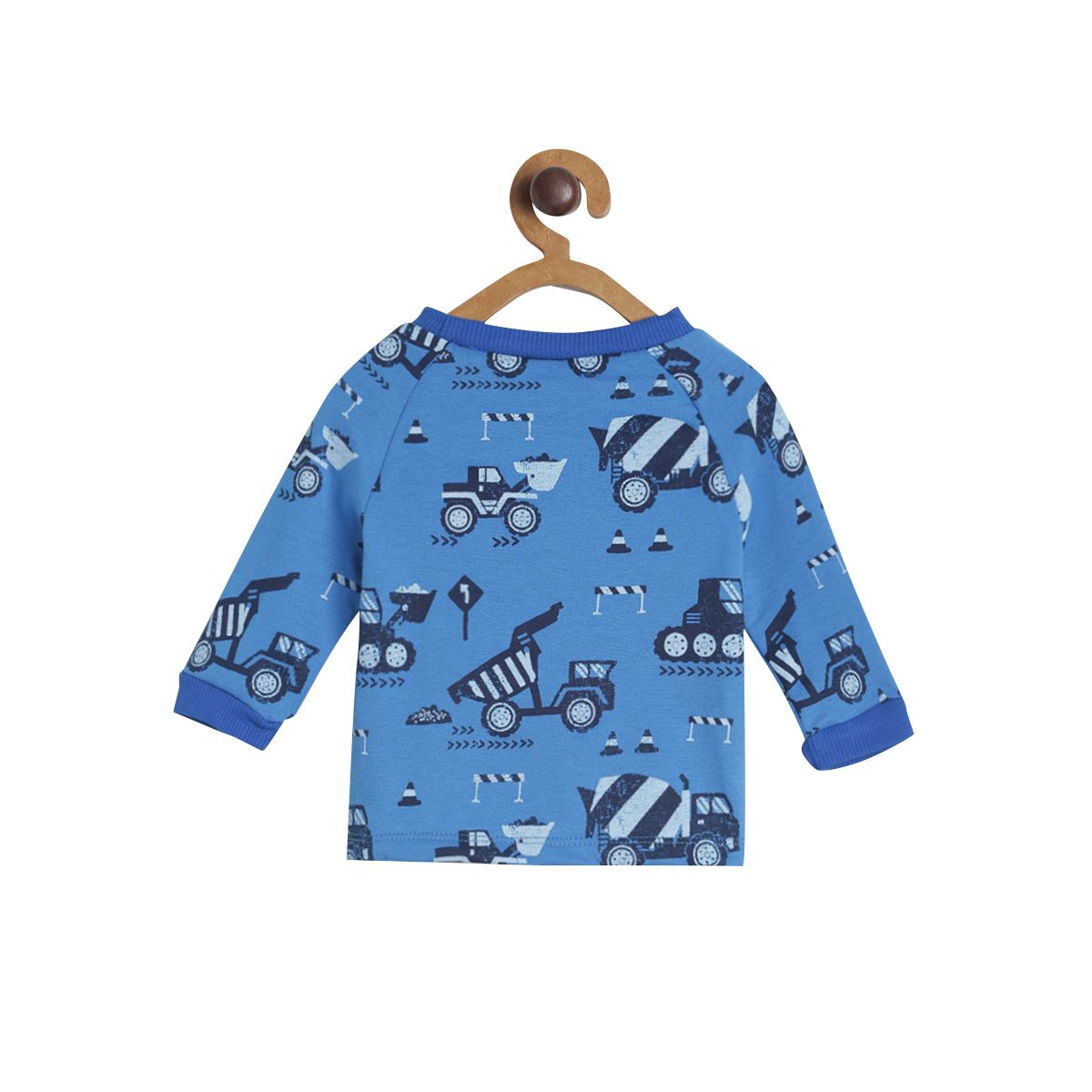 Pack of 2 sweat shirt and bottom set - blue for 3-6 Months