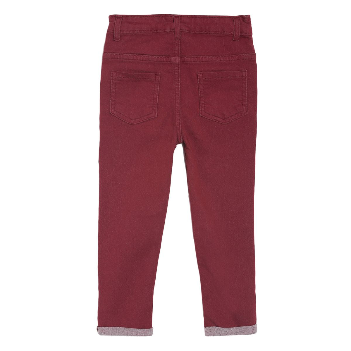 Pack of 1 denim pant - red for 3-6 Months