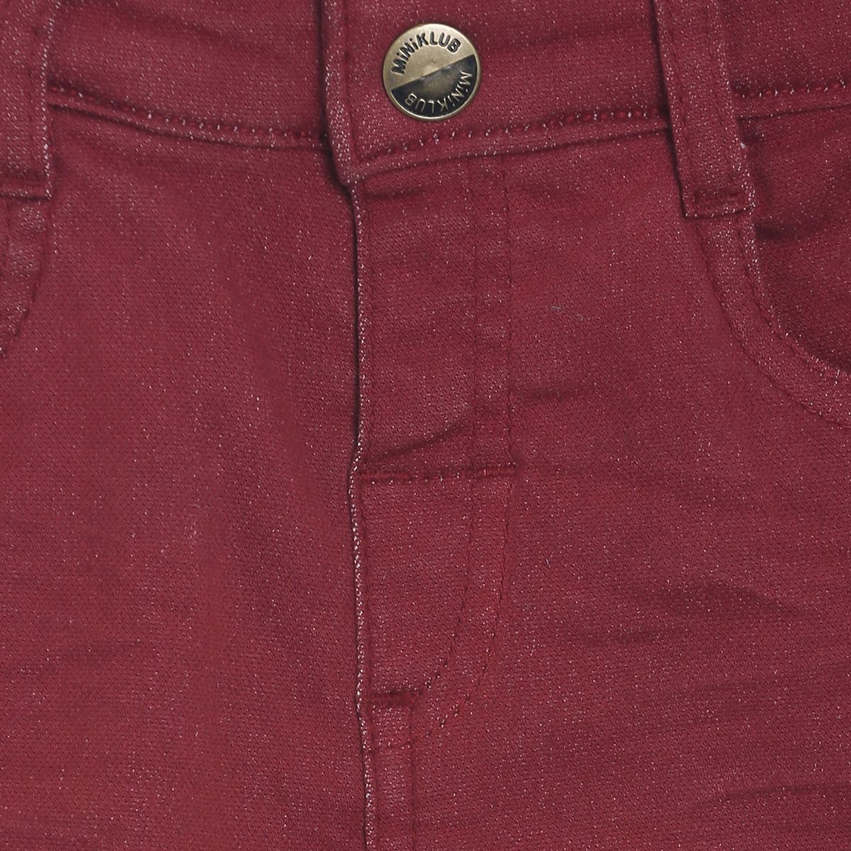 Pack of 1 denim pant - red for 3-6 Months