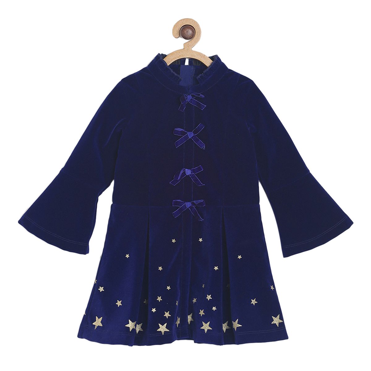 Pack of 1 woven dress - blue for 3-6 Months