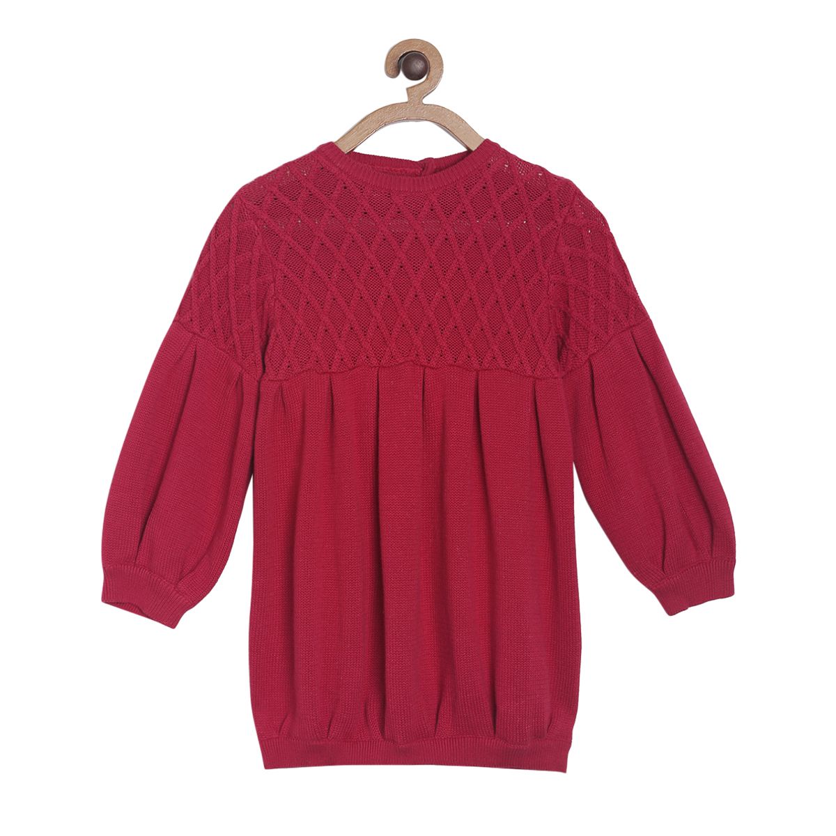 Pack of 1 sweater dress - red for 3-6 Months