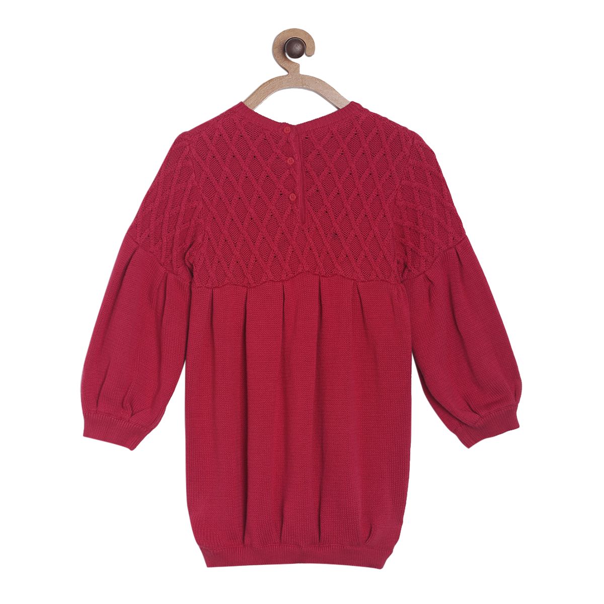 Pack of 1 sweater dress - red for 3-6 Months
