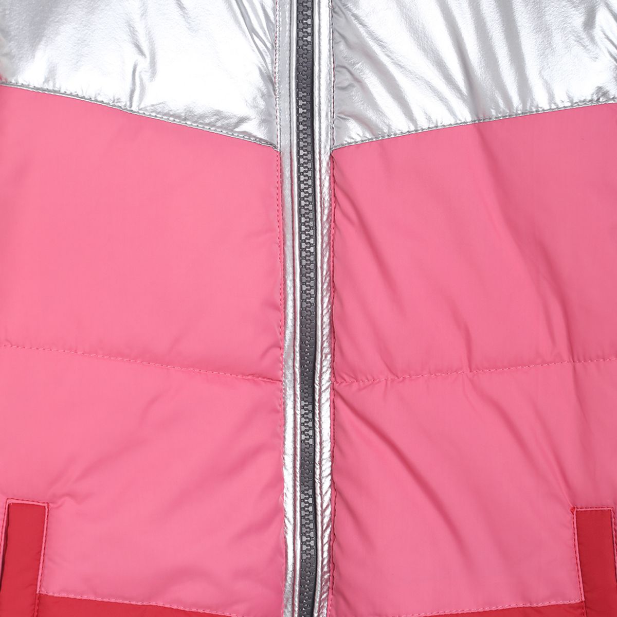Pack of 1 woven jacket - silver & baby pink for 3-6 Months