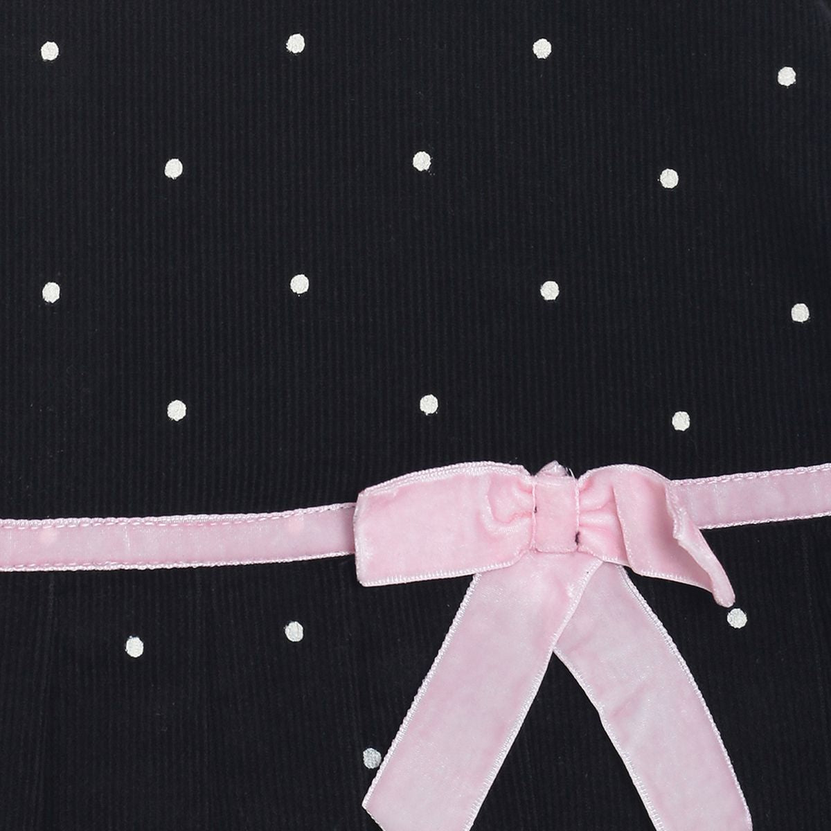 Pack of 2 woven pinny set - black for 3-6 Months