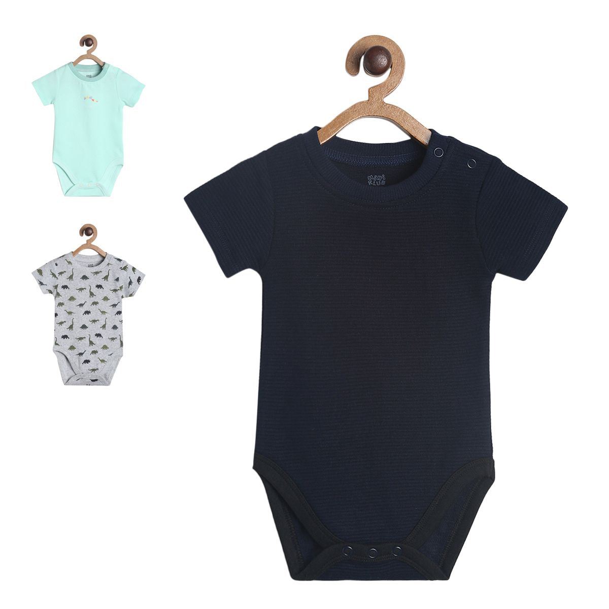 Pack of 3 bodysuit - dark navy blue for New Born