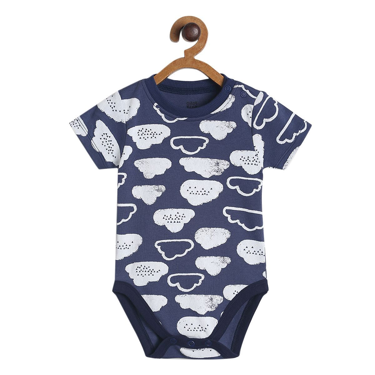 Pack of 3 bodysuit - dark blue & white for New Born