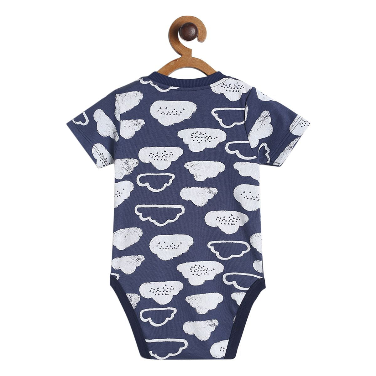 Pack of 3 bodysuit - dark blue & white for New Born