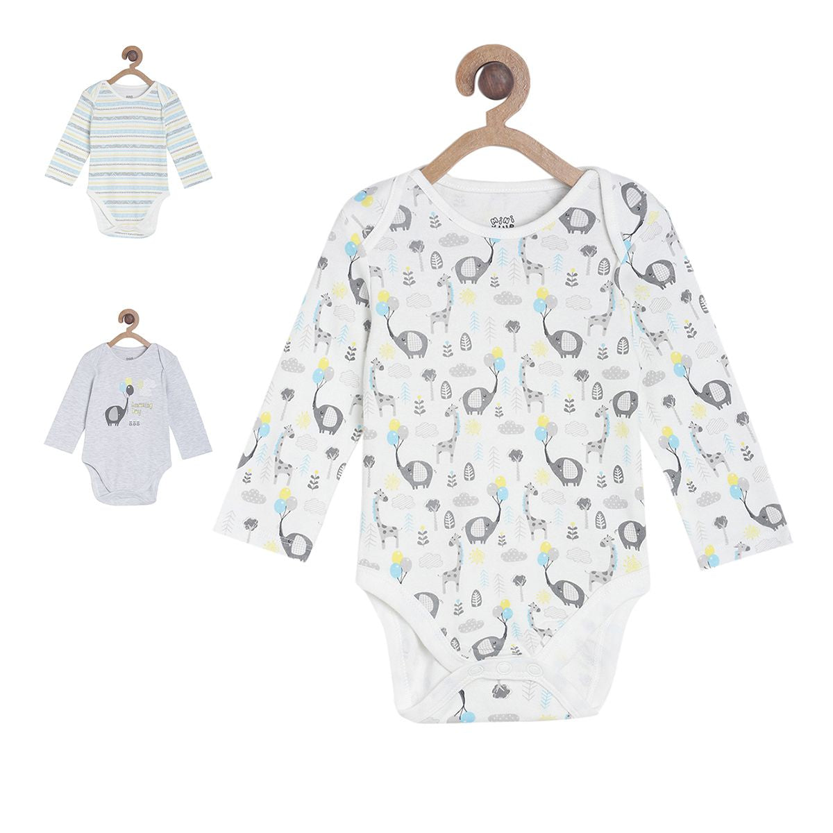 Pack of 3 bodysuits - white for New Born