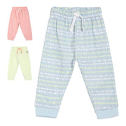 Pack of 3 knit bottom - skyblue for 0-3 Months