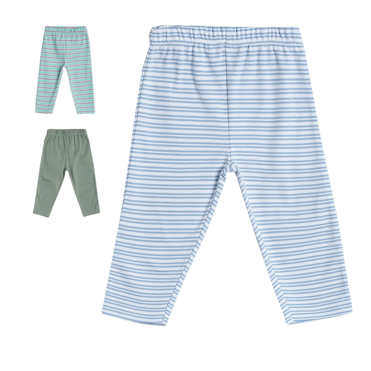 Pack of 3 knit bottom - skyblue for 0-3 Months