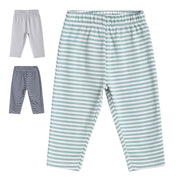 Pack of 3 knit bottom - skyblue & white for 0-3 Months