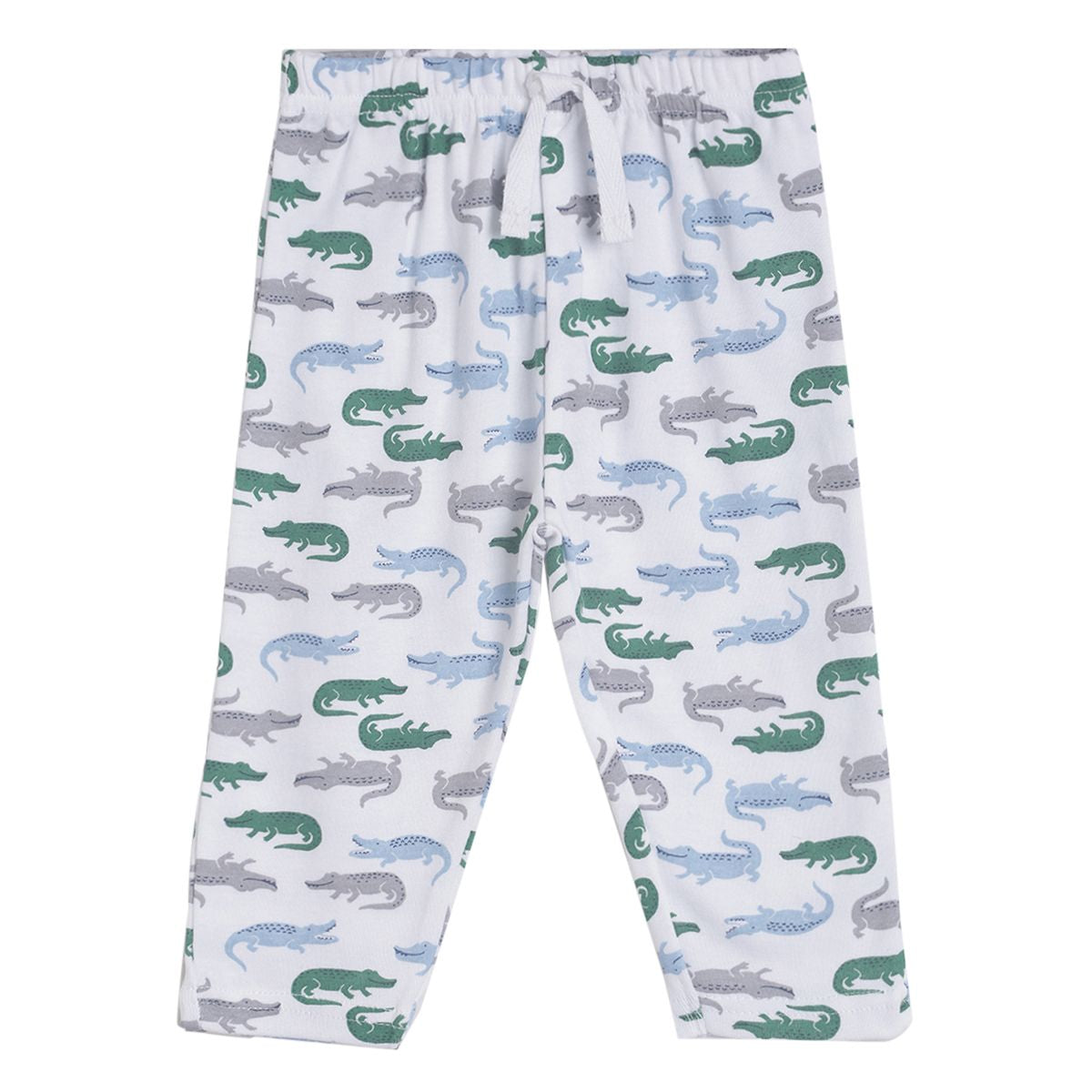Pack of 3 knit bottom - white & blue for 0-3 Months