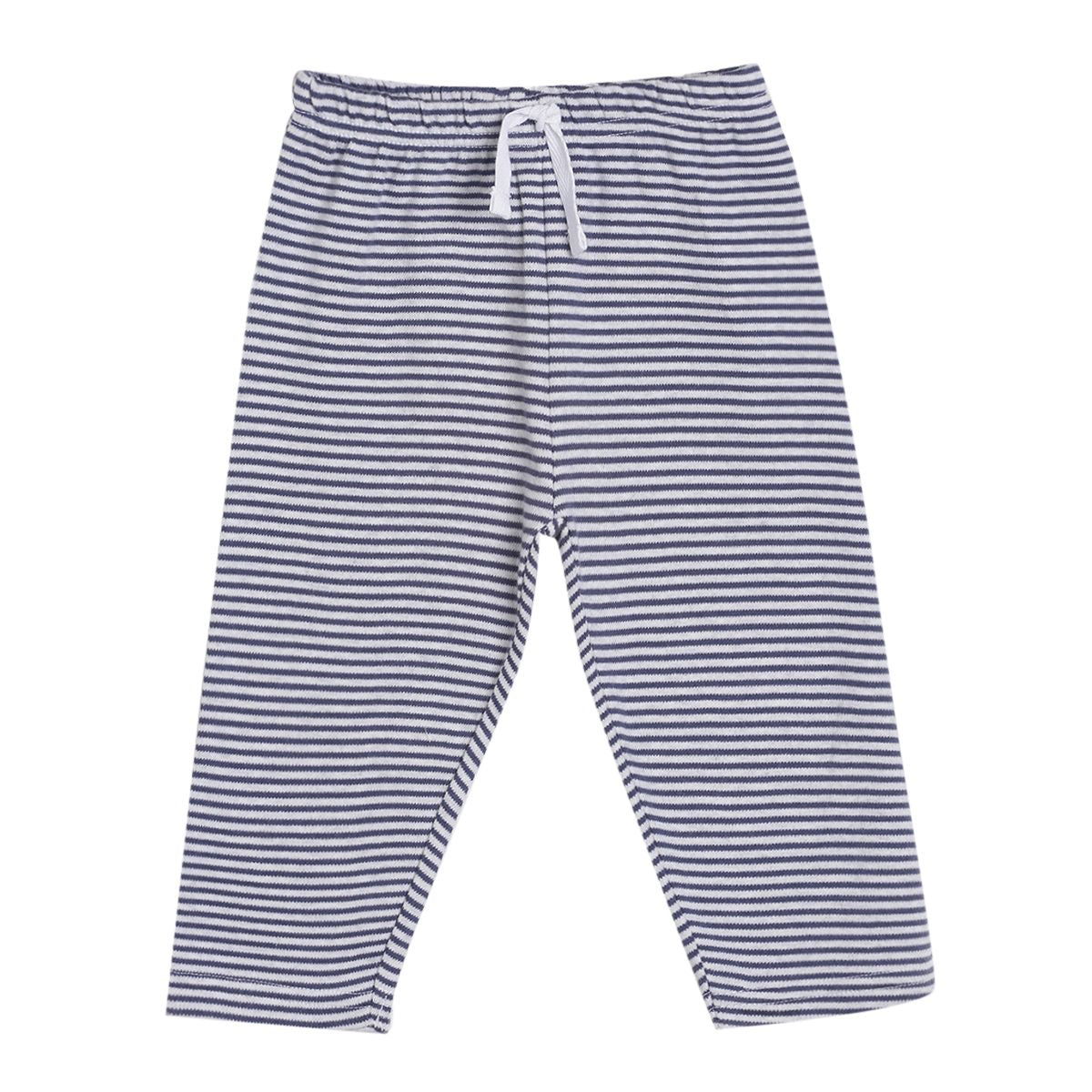 Pack of 3 knit bottom - white & sky blue for 0-3 Months