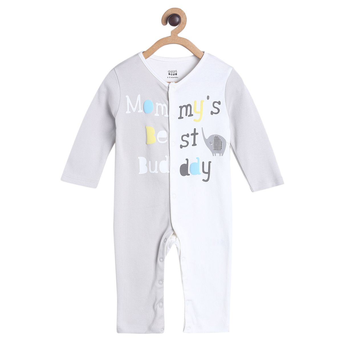 Pack of 2 rompers - light purple & white for New Born