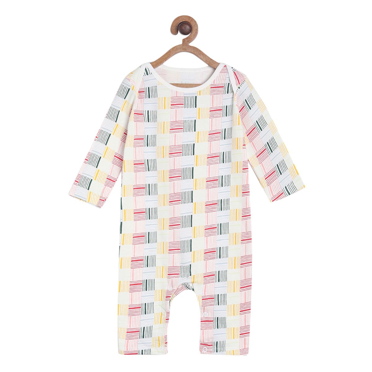 Pack of 2 rompers - white & light beige for New Born