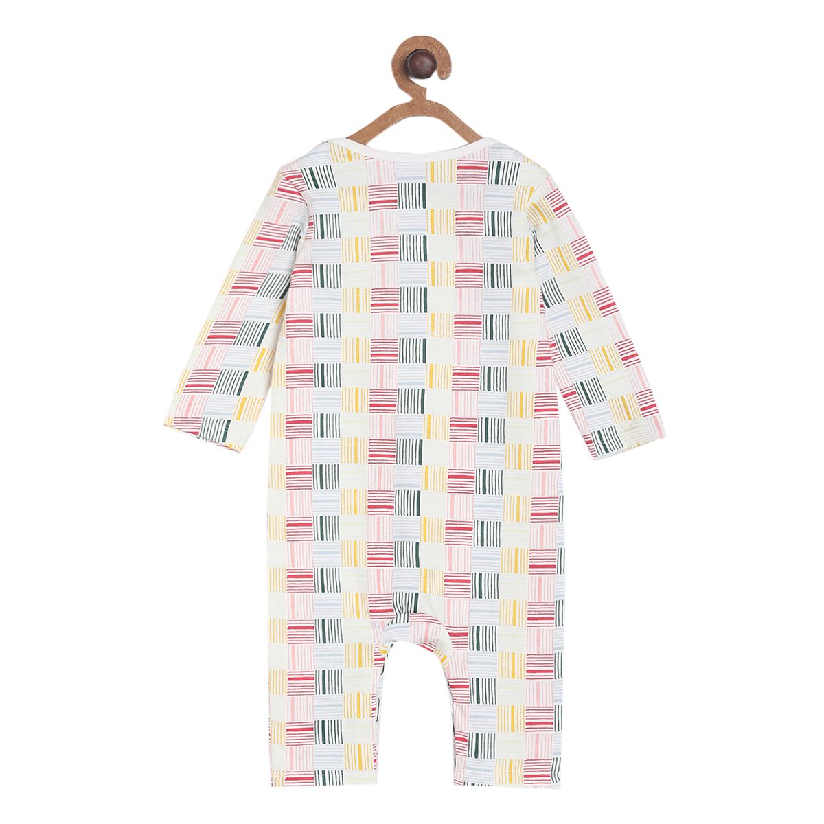 Pack of 2 rompers - white & light beige for New Born