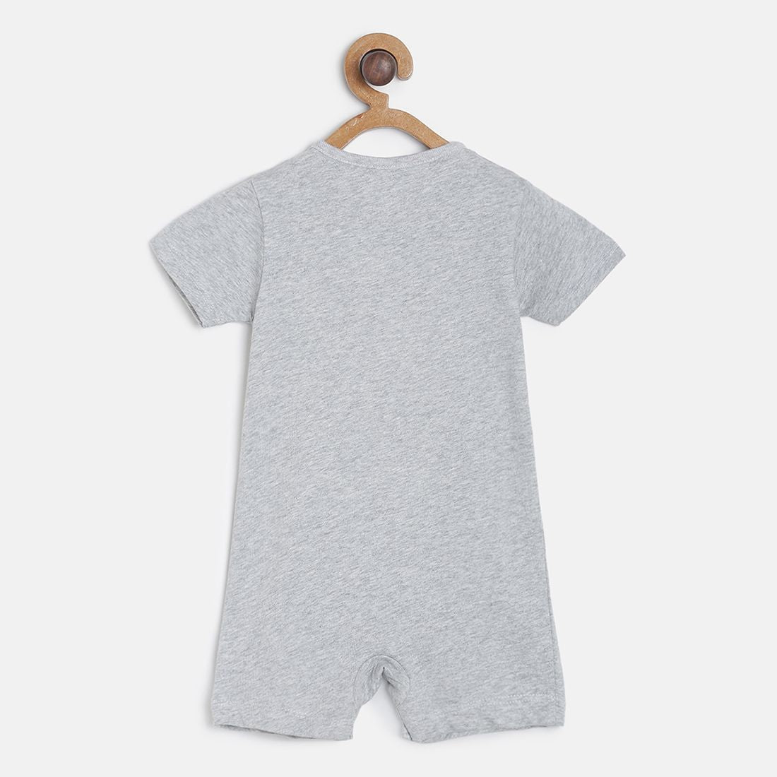 Baby Boys Grey & Yellow Cotton Printed Rompers Pack of 2 Regular Fit Casual Rompers