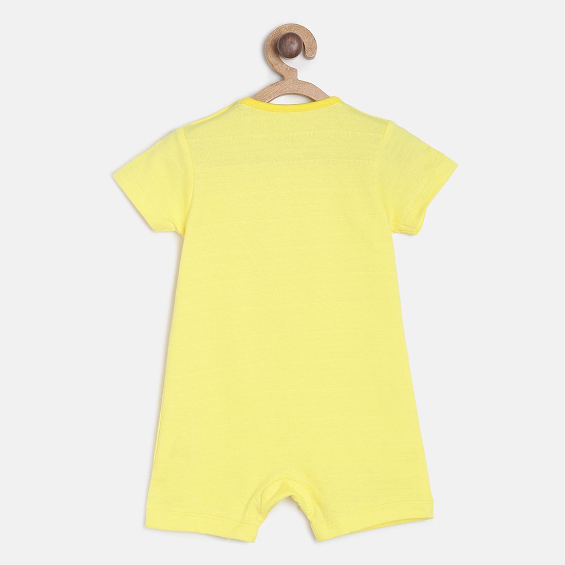 Baby Boys Yellow & Grey Cotton Printed Rompers Pack of 2 Regular Fit Casual Rompers
