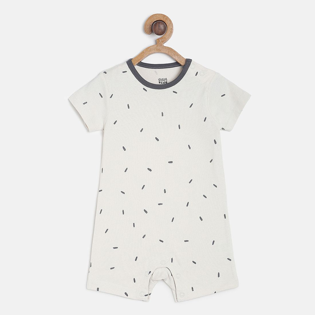 Baby Boys Navy Blue & White Cotton Printed Rompers Pack of 2 Regular Fit Casual Rompers