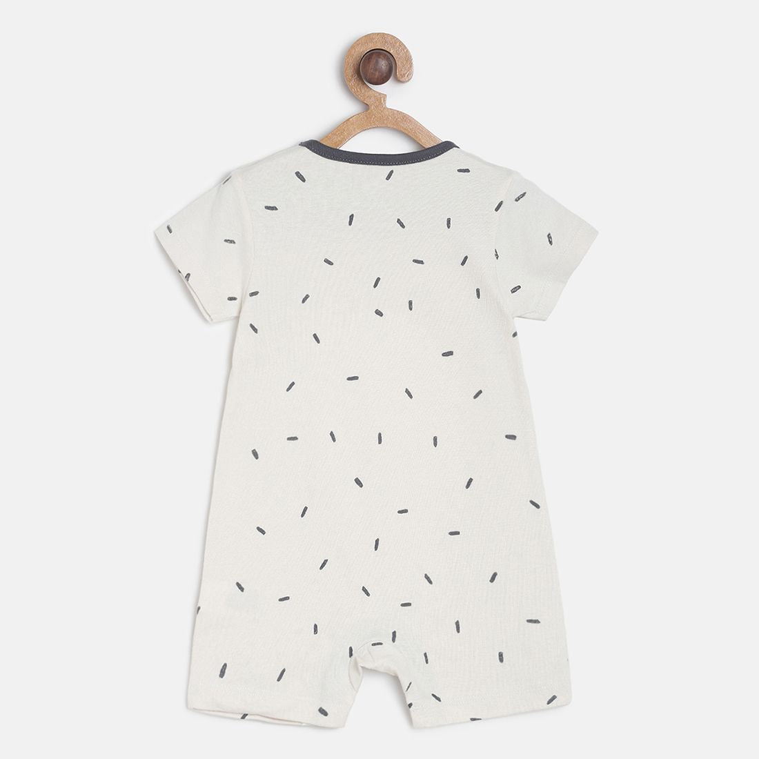 Baby Boys Navy Blue & White Cotton Printed Rompers Pack of 2 Regular Fit Casual Rompers
