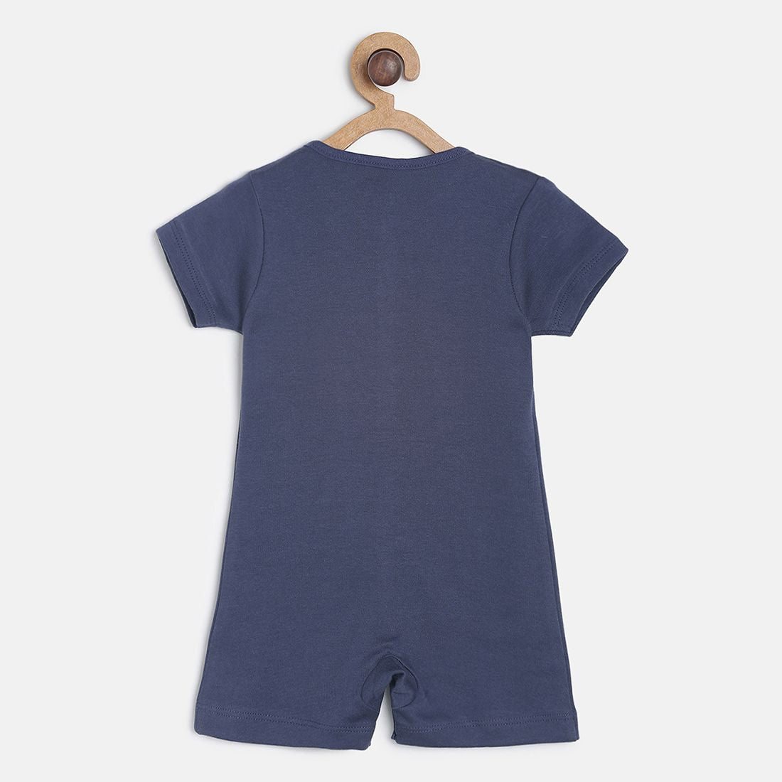 Baby Boys Navy Blue & White Cotton Printed Rompers Pack of 2 Regular Fit Casual Rompers