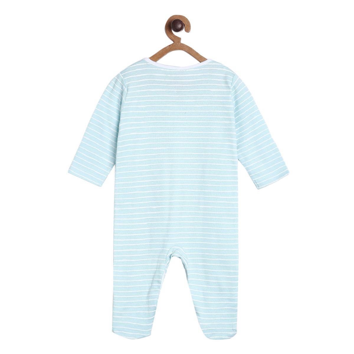Pack of 2 sleepsuit - turquoise blue for New Born