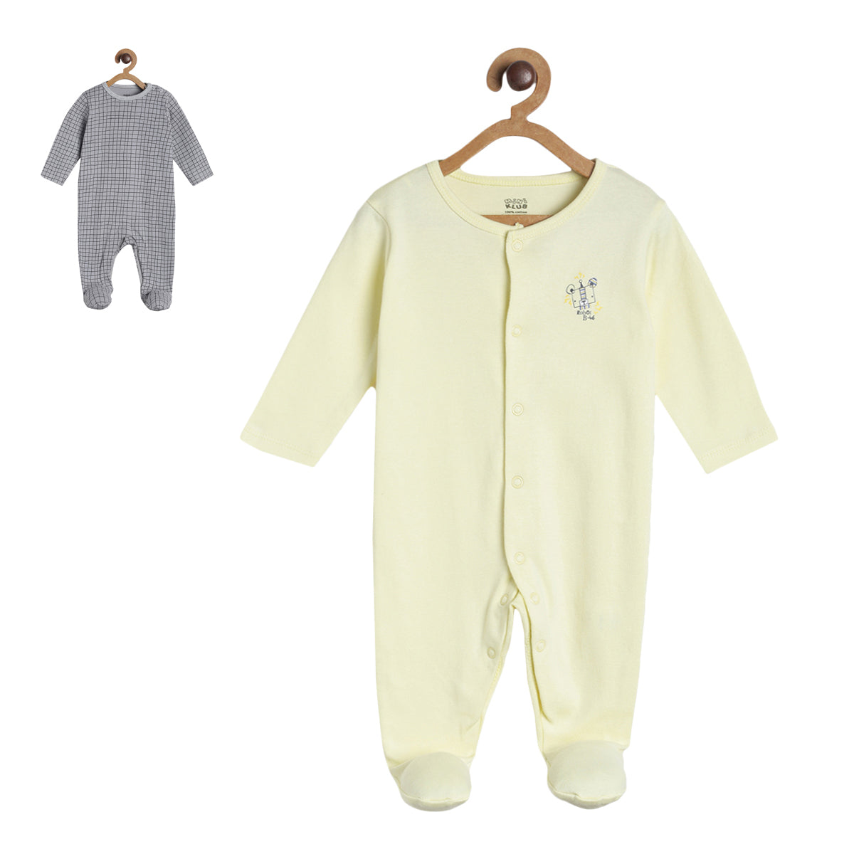 Pack of 2 sleep suit - off white for New Born